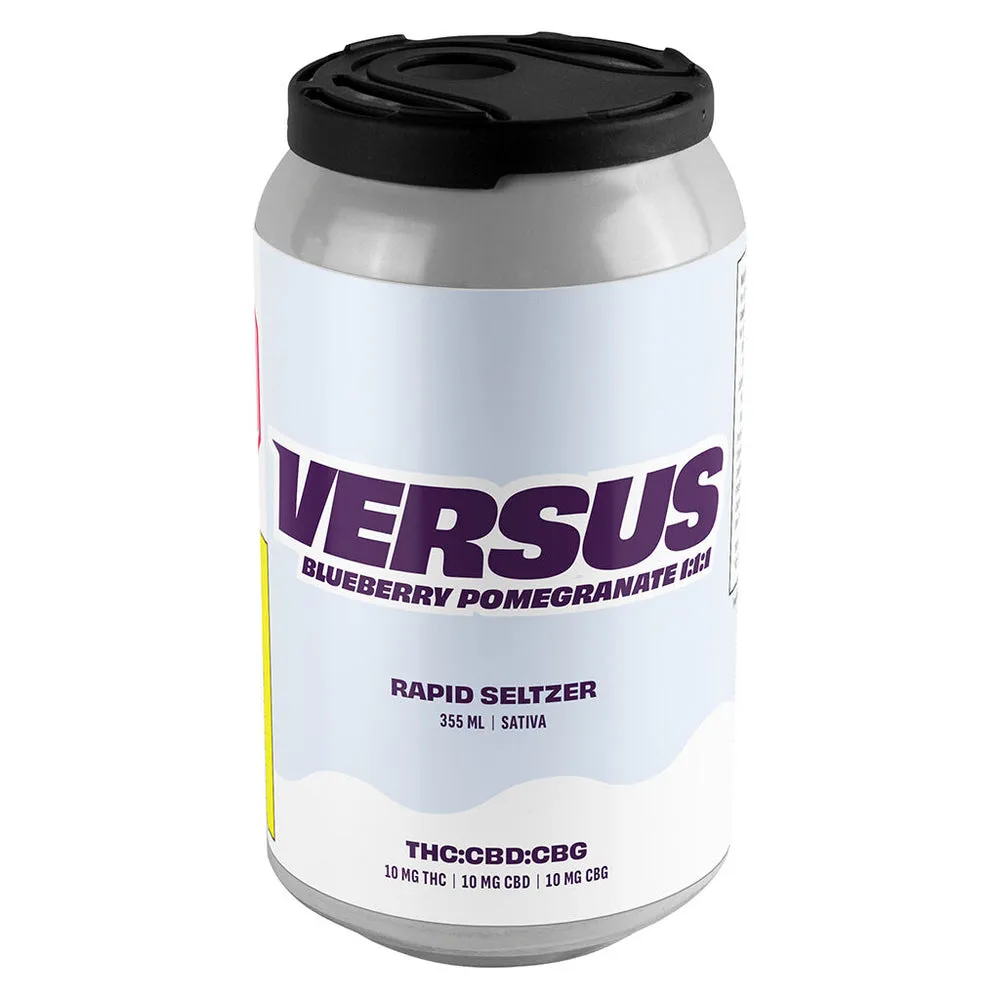 Versus - Blueberry Pomegranate 1:1:1 THC/CBD/CBG Rapid Seltzer